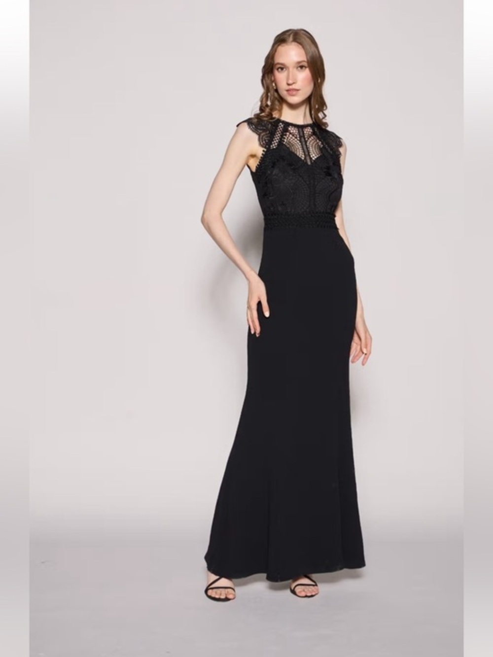 Lipsy Artwork Bodice Tulip Evening Gown Dress